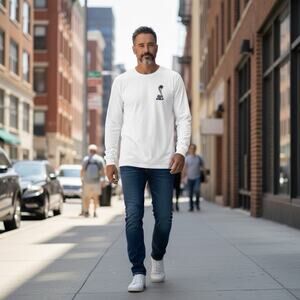 Shelby GT350 Long Sleeve T-Shirt XL White Cobra Graphic Official Licensed